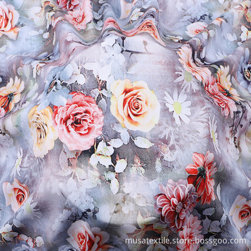Floral Print Woven Rayon Printed Dress Viscose Fabric